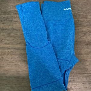 Palace blue alphalete leggings